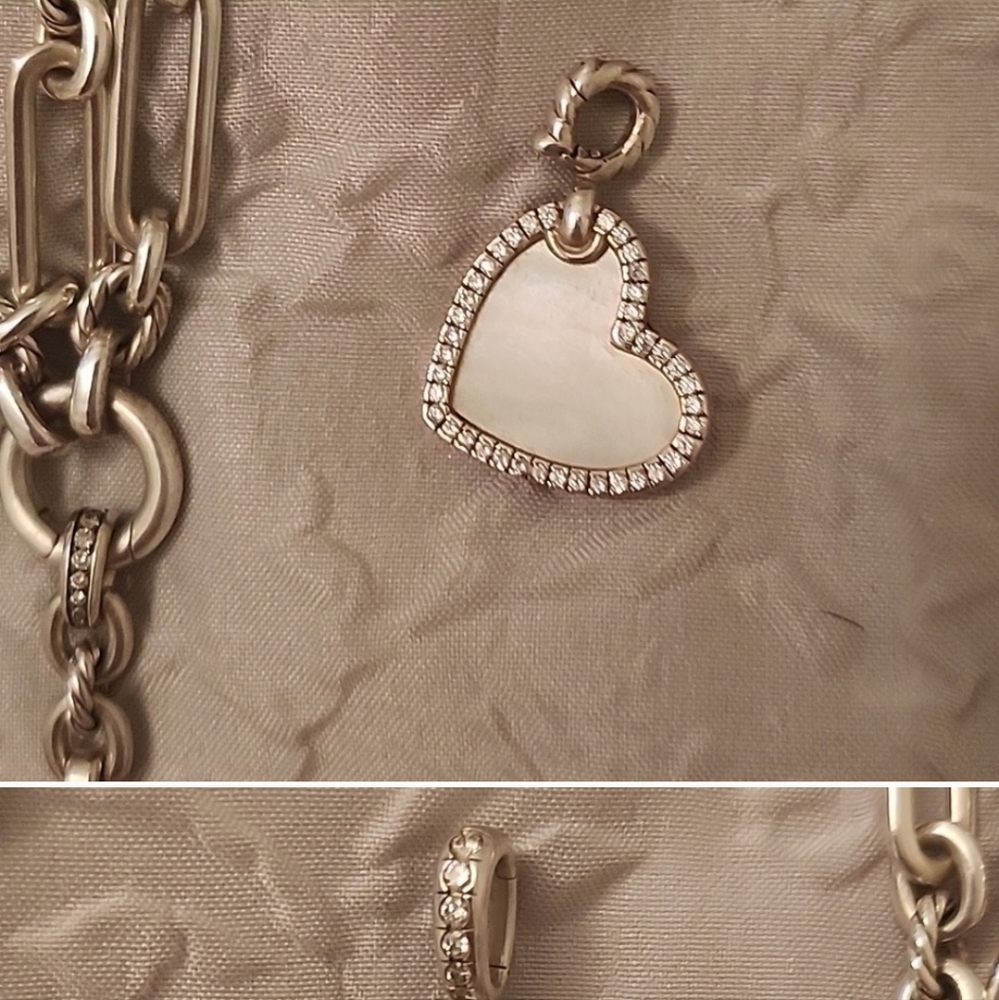 Diamond heart pendent